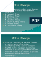 Motive of Merger