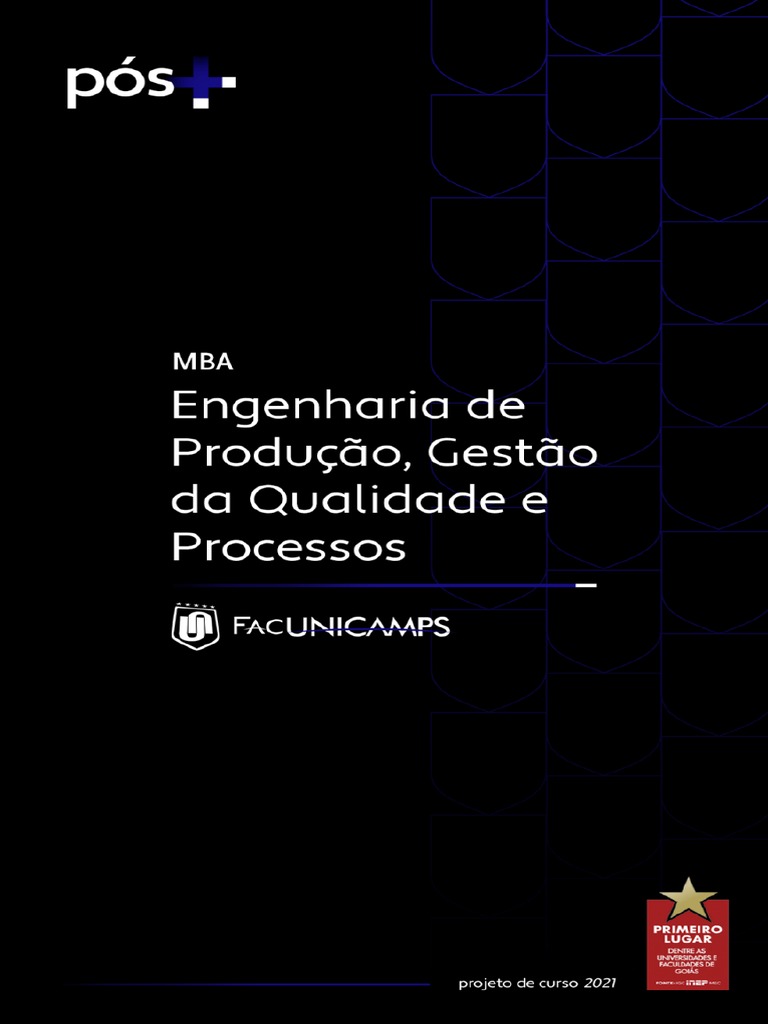 Mba Engenharia De Produção Gestão Da Qualidade Processos Pdf