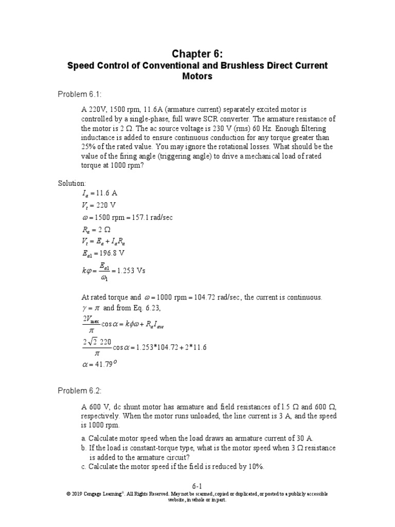 Chapter 6: Speed Control of Conventional and Brushless Direct Current ...