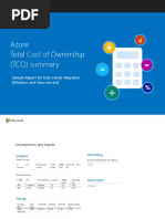 Azure Total Cost of Ownership (TCO) Summary: Sample Report For Data Center Migration (Windows and Linux Servers)