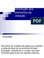 Introdução aos elementos de vedação e suas classificações