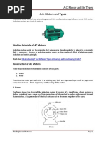 A.C. Motor and Its Types