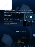 Cloud Hybride, Comment Tirer Profit de Windows Azure Pour Vos Services Hébergés ?