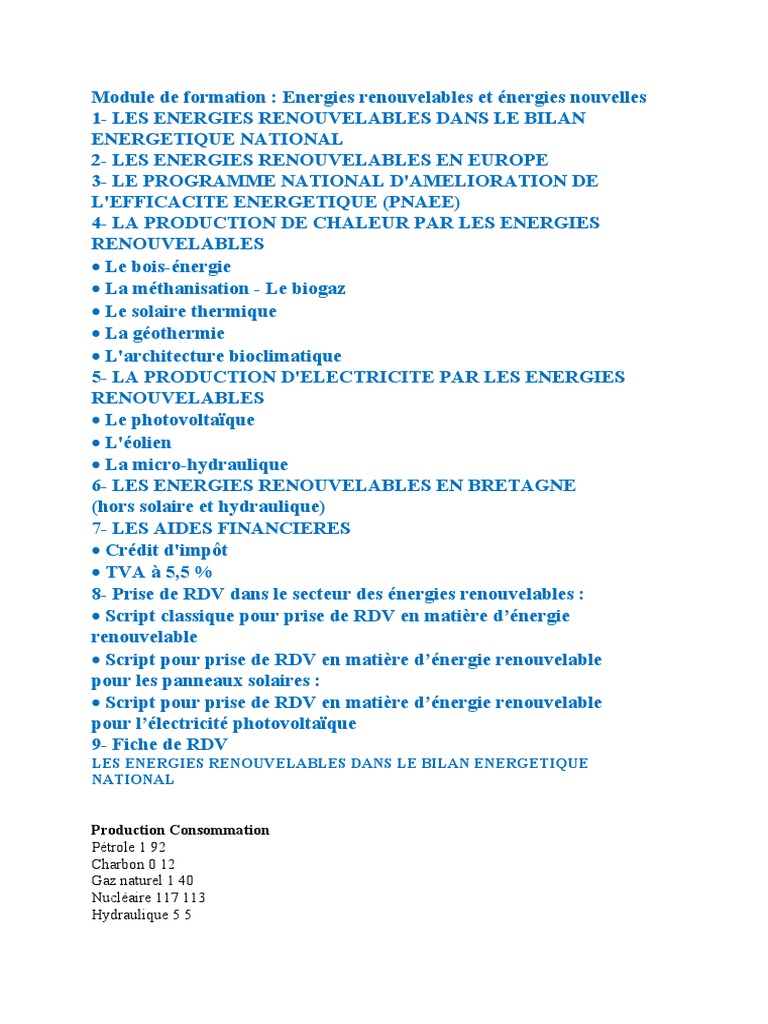 Module de Formation