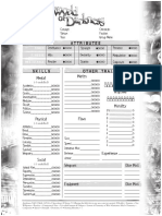 World of Darkness - Character Sheet