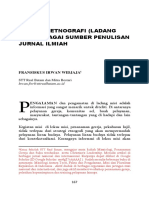 Laporan Etnografi (Ladang Misi) Sebagai Sumber Penulisan Jurnal Ilmiah