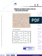 Granito Rosado Informe Tecnico - SEVIMAR