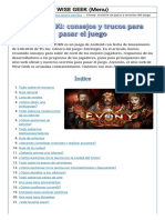 Evony - Revisión de Guías y Secretos Del Juego