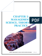 Module 1: Management: Science, Theory and Practice (Mga) 1