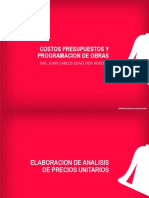 Análisis de precios unitarios (APU