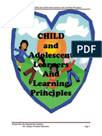 Child and Adolescence Learners and Learning Principles