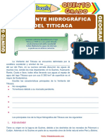 Vertiente Hidrográfica Del Titicaca para Quinto Grado de Primaria