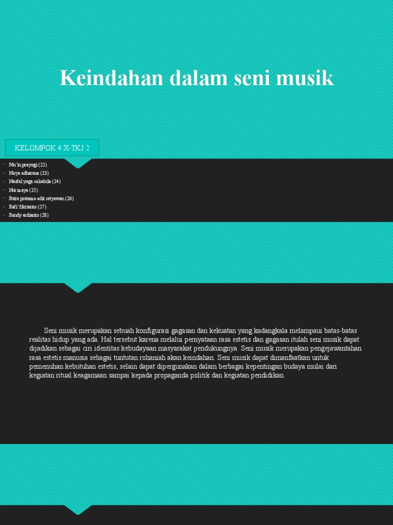 Keindahan Dalam Seni Musik Pdf