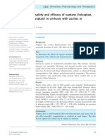 Meta-Analysis: The Safety and Ef Ficacy of Vaptans (Tolvaptan, Satavaptan and Lixivaptan) in Cirrhosis With Ascites or Hyponatraemia