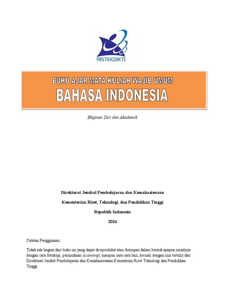 Buku Bahasa Indonesia 2017 Pdf