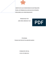 Informe Diagnóstico de Las Condiciones de Una Población U Organización Rural en Términos Del Enfoque de Extensión Agropecuaria