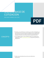 Salario Base de Cotizacion - Concepto