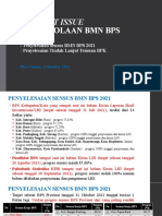 Curent Issue Pengelolaan BMN BPS Per 041021