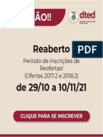 Inscrição Das Reofertas - Ofertas 2017 e 18