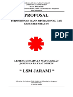 Proposal: Permohonan Dana Operasional Dan Kesekretariatan