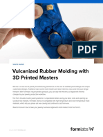 Vulcanized Rubber Molding With 3D Printed Masters: White Paper