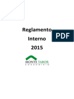 Reglamento Interno - Monte Tabor