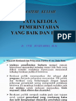 MATERI II Tata Kelola Pemerintahan