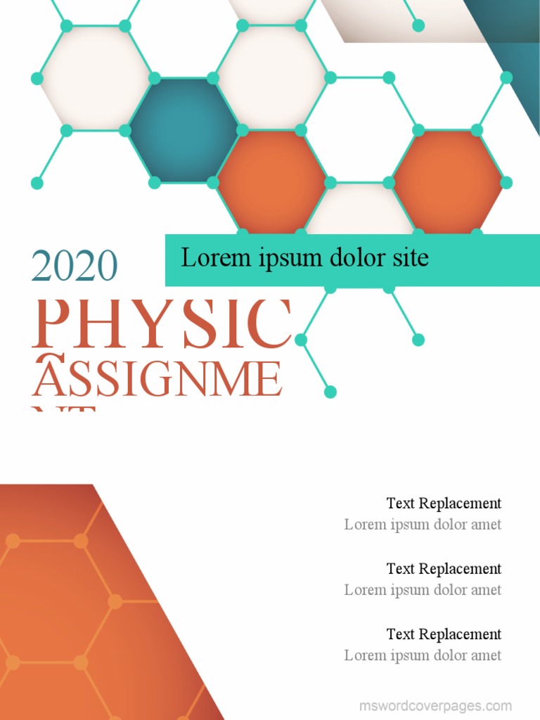 physics assignment front page design pdf