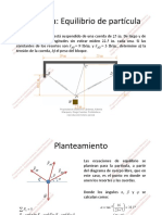 Equilibrio de partícula 2D