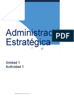 Administración Estratégica: Unidad 1 Actividad 1