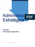 Administración Estratégica: Unidad 1 Actividad Integradora