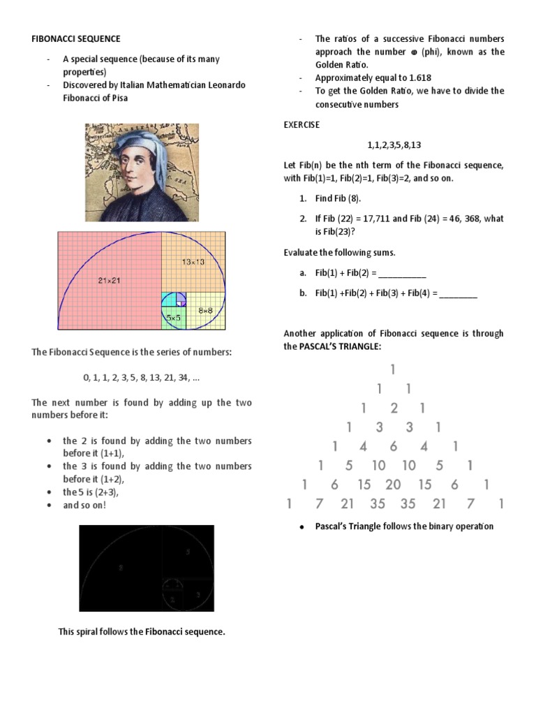 Lesson 2 (FIBONACCI SEQUENCE) | PDF | Teaching Methods & Materials