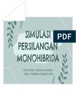 Laprak Simulasi Persilangan Monohibrida Kel 4 Kelas PSPB 2019 A