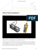 What Is Battery Impedance - Fluke