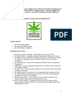 Observaciones Del Centro de Estudios Del Cannabis de Perú Al Proyecto de Nuevo Reglamento