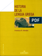 Adrados Francisco Historia de La Lengua Griega