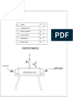 Hydrotest manifold components list