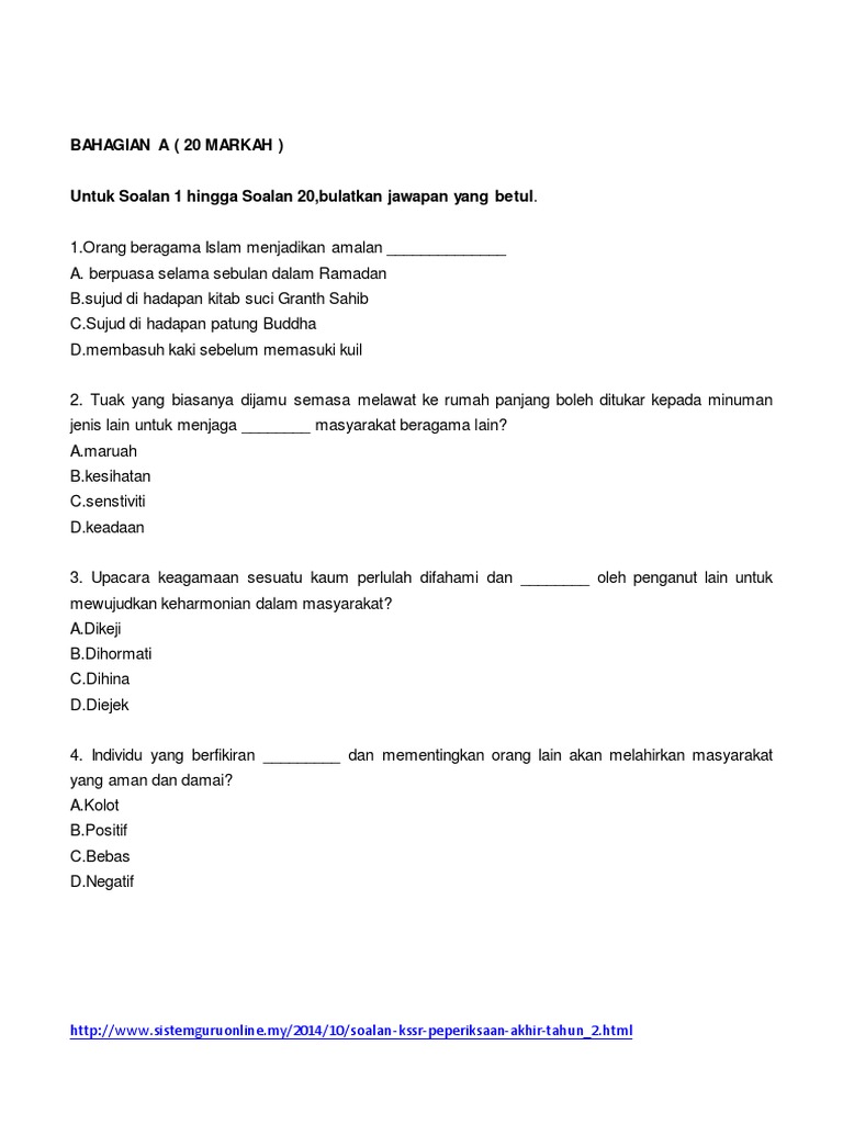 Soalan Moral Pdf