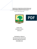 Proposal Muhamad Genta KPPN (Kantor Pelayanan Perbendaharaan Negara) Solok