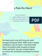 Yoga Ibu Hamil Kelompok 1 (Adel, Cholif, Awaliyah)