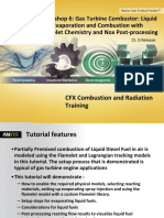 Workshop 6: Gas Turbine Combustor: Liquid Fuel Evaporation and Combustion With Flamelet Chemistry and Nox Post-Processing