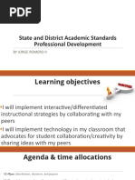 Final State and District Academic Standards Professional Development