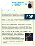 Anthony Morrison Books Including Proven Methods To Be Successful