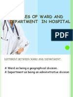 Meeting 6 Names of Ward and Depart