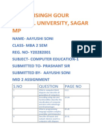 Aayushi Soni Y20282001 Mid 2 Assignment Computer Education 1