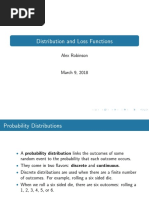 Distribution and Loss Functions: Alex Robinson