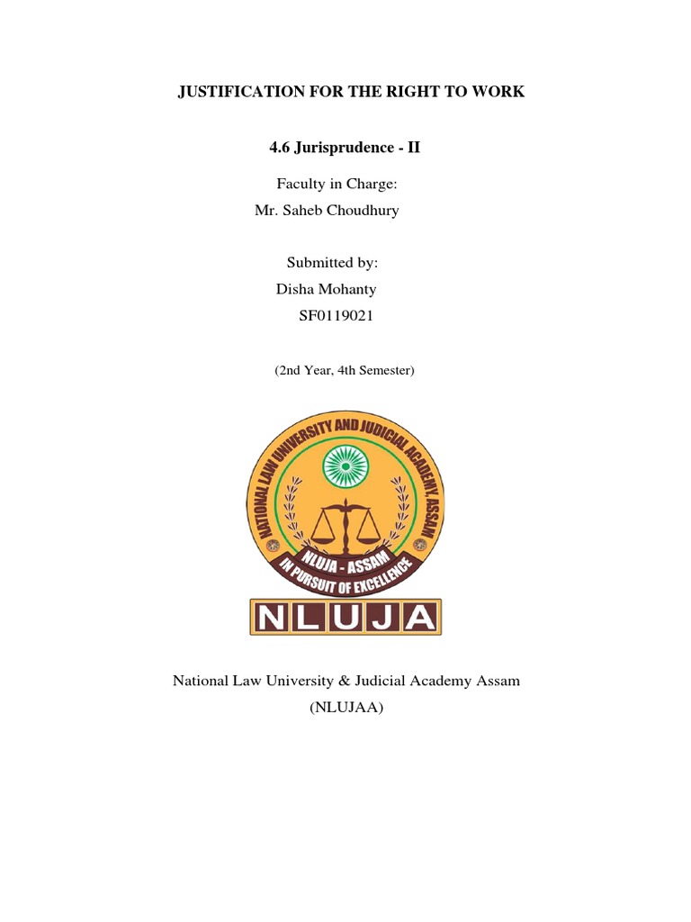 Justification For The Right To Work | Download Free PDF | Employment ...