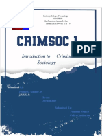 Introduction To Criminal Sociology: Perlito G. Guibao Jr. Section Kilo
