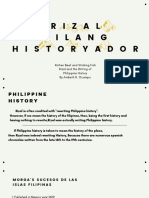 Rizal's Rewriting of Philippine History