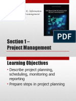 Section 1 - Project Management: Resource: Schwalbe, K. (2016) - Information Cengage Learning
